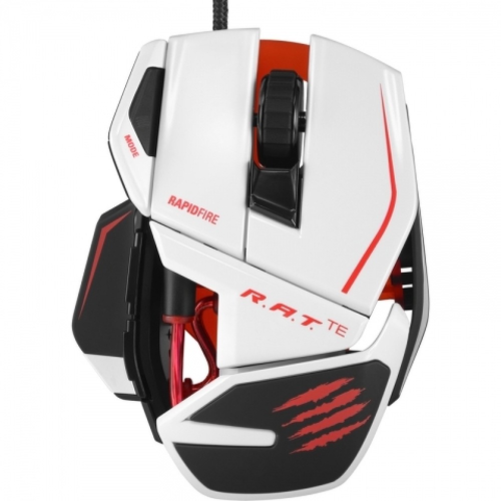 Mouse Laser Mad Catz R A T TE TOURNAMENT EDITION WHITE USB