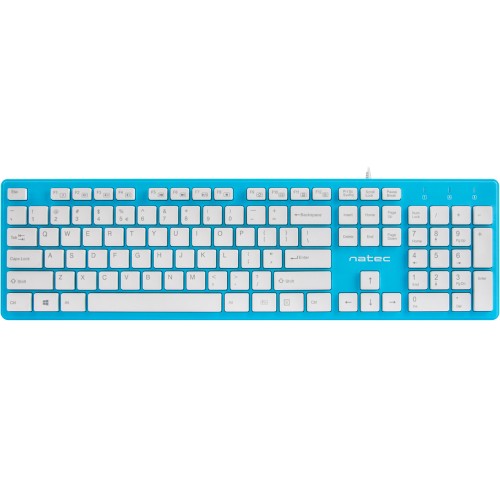 Tastatura Natec Discus Slim blue-white