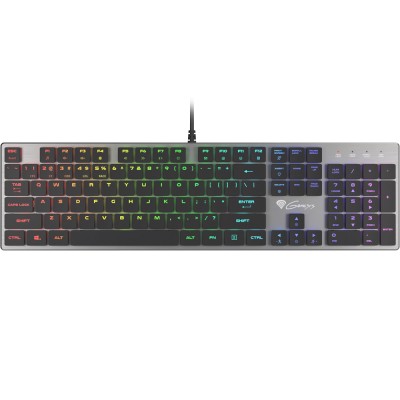 Tastatura mecanica Genesis Thor 420 RGB, slim Blue Switch, USB, negru