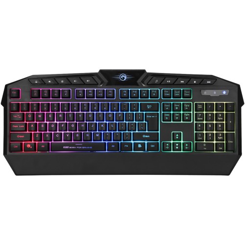 Tastatura Gaming Marvo K680, iluminare Rainbow, USB, negru 