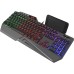 Tastatura Fury Skyraider, iluminare Rainbow, USB, negru