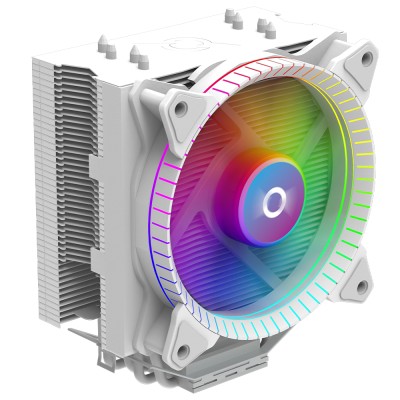Cooler procesor AQIRYS Uranus LS, ARGB, Compatibil Intel/AMD, 1800 rpm, Alb