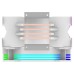 Cooler procesor AQIRYS Uranus, ARGB, Compatibil Intel/AMD, 1800 rpm, Alb