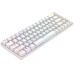 Tastatura AQIRYS Mira wireless, Outemu Red Switch, 65% NKRO, Bluetooth, iluminare RGB, USB, alb