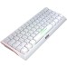 Tastatura Marvo KG962, iluminare Rainbow, USB-C, alb