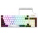Tastatura AQIRYS ADARA, Gasket-Mount, HaiMu Pink Switch, iluminare RGB, USB, alb