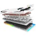 Tastatura AQIRYS Aludra , Gateron G Pro 2.0 Red Switch, iluminare RGB, hot-swappable, USB, alb