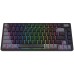 Tastatura AQIRYS ADARA Mini, Gasket-Mount, HaiMu Pink Switch, iluminare RGB, USB, negru