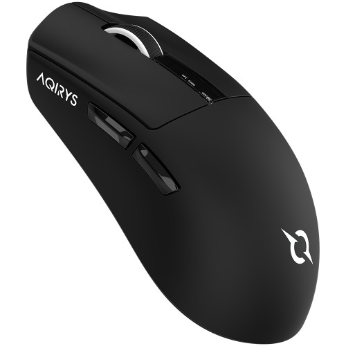 Mouse AQIRYS Zephyr, 26000dpi, ultrausor 56g, 2.4 GHz Wireless, Bluetooth 5.2, USB-C, negru