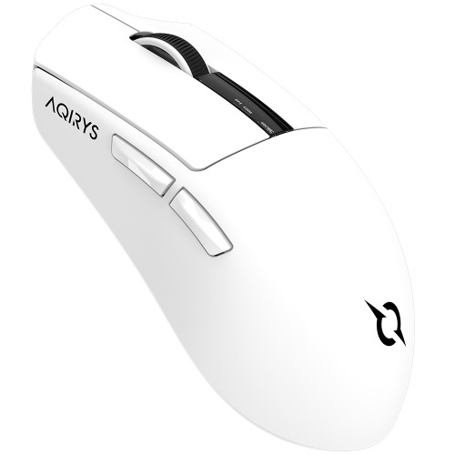 Mouse AQIRYS Zephyr, 26000dpi, ultrausor 56g, 2.4 GHz Wireless, Bluetooth 5.2, USB-C, alb