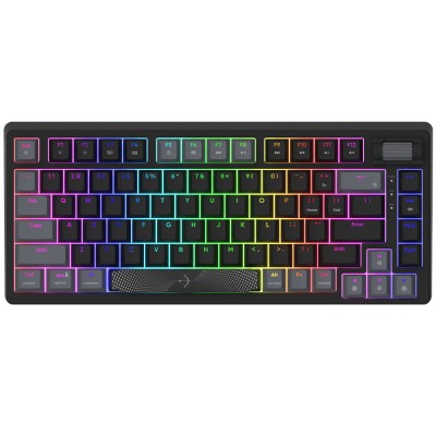 Tastatura AQIRYS ADARA Mini LE, HaiMu Ocean Blue Switch, iluminare RGB, USB, negru