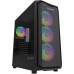 Carcasa AQIRYS Wezen Pro, MiddleTower, Tempered Glass, ARGB, Black