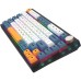 Tastatura AQIRYS Libertas wireless, HaiMu x AQIRYS Super Silent Switch, 75%, layout , Bluetooth, iluminare RGB, USB, negru