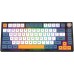 Tastatura AQIRYS Libertas wireless, HaiMu x AQIRYS Super Silent Switch, 75%, layout , Bluetooth, iluminare RGB, USB, negru