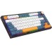 Tastatura AQIRYS Libertas wireless, HaiMu x AQIRYS Super Silent Switch, 75%, layout , Bluetooth, iluminare RGB, USB, negru