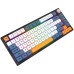 Tastatura AQIRYS Libertas wireless, HaiMu x AQIRYS Super Silent Switch, 75%, layout , Bluetooth, iluminare RGB, USB, negru