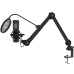 Microfon AQIRYS Galileo, shock-mount, brat articulat, stand, Iluminare RGB, USB