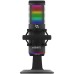 Microfon AQIRYS Galileo, shock-mount, brat articulat, stand, Iluminare RGB, USB