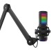 Microfon AQIRYS Galileo, shock-mount, brat articulat, stand, Iluminare RGB, USB