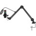 Microfon AQIRYS Galileo, shock-mount, brat articulat, stand, Iluminare RGB, USB