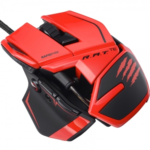 Mouse Laser - Mad Catz - R.A.T. TE TOURNAMENT EDITION (RED) - USB, 8200 dpi, 9 Butoane