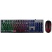 Kit Tastatura Mouse Marvo KM408 Rainbow